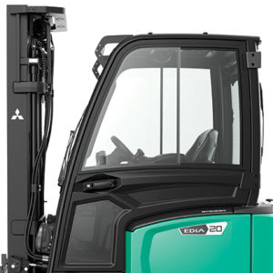 Chariot élévateur électrique avec cabine, Mitsubishi, FB16ACN