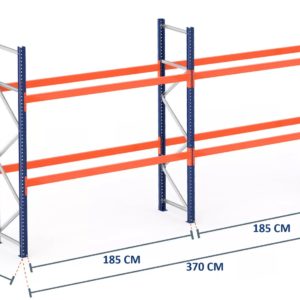 Rayonnage à palettes d'occasion - H450 L185